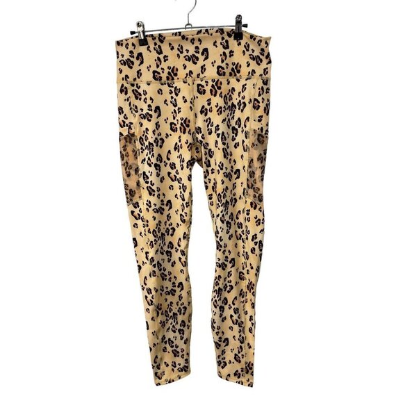 Fabletics Powerhold Leopard Print On-The-Go High-Waisted Leggings Size XL - Picture 3 of 8